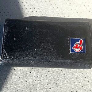 Mint Vintage Cleveland Indians CHIEF WAHOO TRI FOLD WALLET UNISEX
